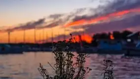 Zachód słońca, Ekomarina Giżycko, sierpień 2020 - zdjęcie 6