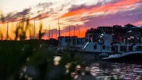 Zachód słońca, Ekomarina Giżycko, sierpień 2020 - zdjęcie 3