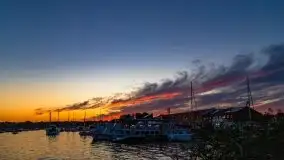 Zachód słońca, Ekomarina Giżycko, sierpień 2020 - zdjęcie 11