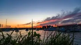 Zachód słońca, Ekomarina Giżycko, sierpień 2020 - zdjęcie 12