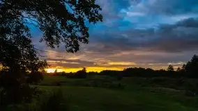 Zachód Słońca przy miejscowości Sterławki, sierpień 2020 r. - zdjęcie 4