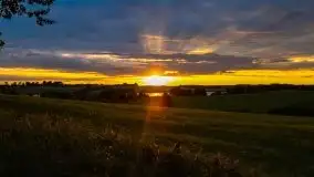 Zachód Słońca przy miejscowości Sterławki, sierpień 2020 r. - zdjęcie 6