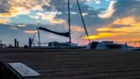 Wrześniowy zachód słońca w porcie Nowy Harsz, jez. Dargin - zdjęcie 6