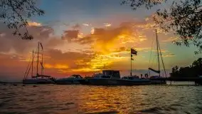 Wrześniowy zachód słońca w porcie Nowy Harsz, jez. Dargin - zdjęcie 28