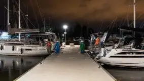 Noc w porcie PTTK Wilkasy nad jeziorem Niegocin - zdjęcie 21