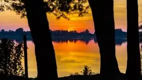 Zachód słońca nad jeziorem Tajty, wrzesień 2020 r. - zdjęcie 15