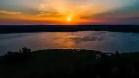 Październikowy wschód słońca nad jeziorem Kruklin - zdjęcie 4