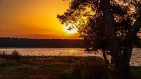 Październikowy wschód słońca nad jeziorem Kruklin - zdjęcie 48