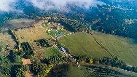 Mgła nad jeziorem Dargin i Nowym Harszem - zdjęcie 18