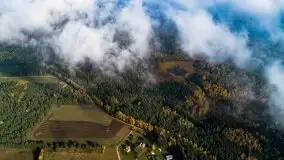 Mgła nad jeziorem Dargin i Nowym Harszem - zdjęcie 59