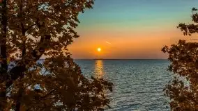 Zachód słońca, jezioro Dargin, przystań Melnik - zdjęcie 19