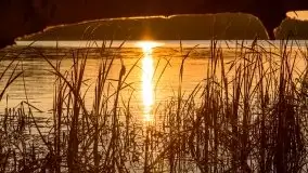 Zachód Słońca nad jeziorem Dobskim, listopad 2020 - zdjęcie 19