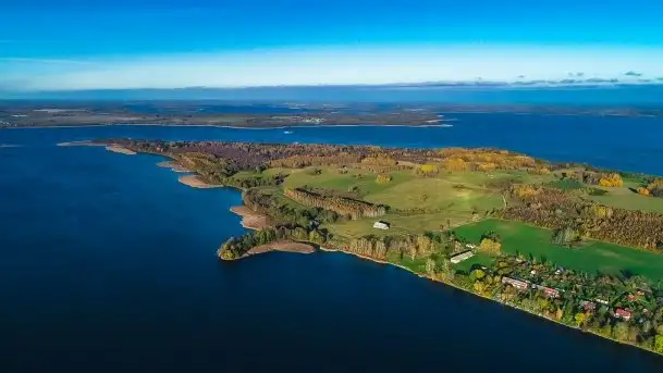 Jesienne jezioro Dobskie, Fuleda i wyspa Heleny, listopad 2020