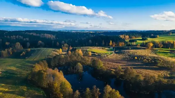 Mazurska jesień z lotu mewy, listopad 2020 r. - zdjęcie 1