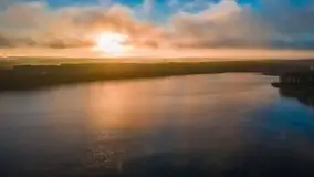 Pierwszy śnieg i wschód słońca nad jeziorem Boczne - zdjęcie 21