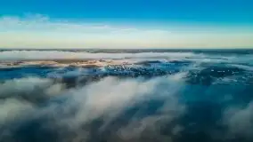 Pierwszy śnieg i wschód słońca nad jeziorem Boczne - zdjęcie 4