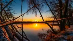 Pierwszy śnieg i wschód słońca nad jeziorem Boczne - zdjęcie 20