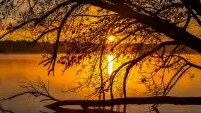 Pierwszy śnieg i wschód słońca nad jeziorem Boczne - zdjęcie 22