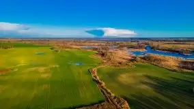 Jesień z lotu ptaka przy jeziorze Tałtowisko i kanale Grunwaldzkim - zdjęcie 32