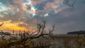 Wschód słońca przy moście Sztynorckim i jeziorze Dargin - zdjęcie 44