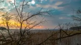 Wschód słońca przy moście Sztynorckim i jeziorze Dargin - zdjęcie 52