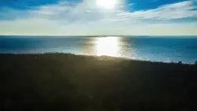 Jesienne jezioro Tuchlin z lotu mewy - zdjęcie 12