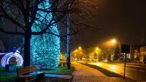 Świąteczny nocny Pisz, grudzień 2020 r. - zdjęcie 7