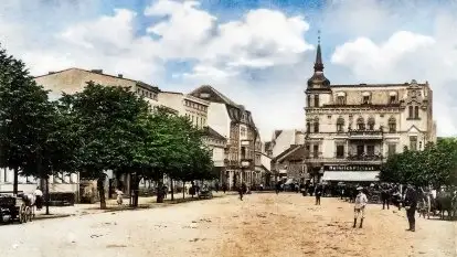 Przedwojenne pokolorowane zdjęcia Giżycka (Lötzen)