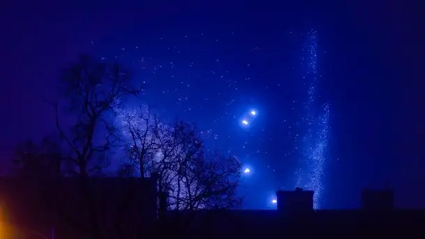 Mglista noc Sylwestrowa w Giżycku