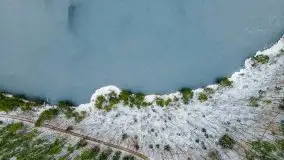 Zima nad jeziorem Wesołek, okolice Rucianej Nidy - zdjęcie 11