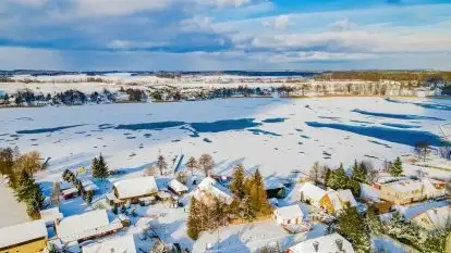 Zima na Mazurach - Port Dla Mew