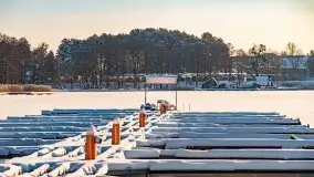 Stanica Wodna Stranda w zimowej scenerii - zdjęcie 2