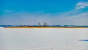 Zima w porcie AZS, jezioro Niegocin, 2021 r. - zdjęcie 13