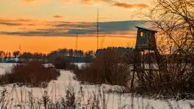 Zachód słońca w okolicach zimowych Kruklanek - zdjęcie 66