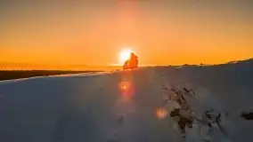 Zachód słońca w okolicach Starych Juch, 02.2021 - zdjęcie 9