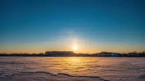 Zimowe Mikołajki skąpane w zachodzącym słońcu, 02.2021 - zdjęcie 1