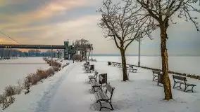 Wschód słońca w Giżycku w zimowej oprawie, 02.2021 - zdjęcie 36