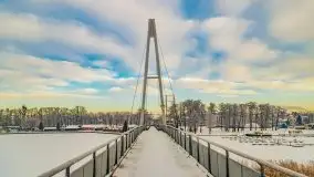 Wschód słońca w Giżycku w zimowej oprawie, 02.2021 - zdjęcie 37