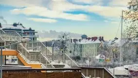 Wschód słońca w Giżycku w zimowej oprawie, 02.2021 - zdjęcie 57