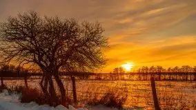 Zachód słońca Pierkunowo i okolice, luty 2021 - zdjęcie 85