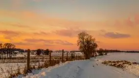 Zachód słońca Pierkunowo i okolice, luty 2021 - zdjęcie 68