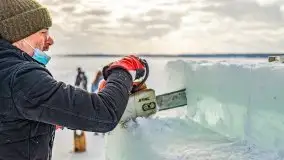Fotorelacja z rzeźbienia w lodzie w Giżycku - zdjęcie 66