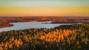 Zachód słońca nad jeziorem Siercze, luty 2021  - zdjęcie 60