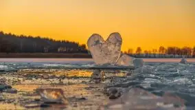 Zachód słońca nad jeziorem Siercze, luty 2021  - zdjęcie 62