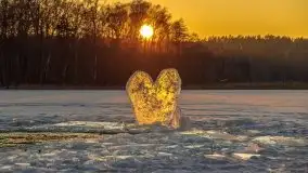 Zachód słońca nad jeziorem Siercze, luty 2021  - zdjęcie 57