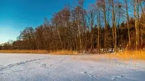 Zachód słońca nad jeziorem Siercze, luty 2021  - zdjęcie 11