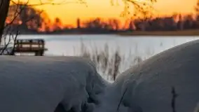 Zachód słońca nad jeziorem Siercze, luty 2021  - zdjęcie 14