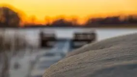 Zachód słońca nad jeziorem Siercze, luty 2021  - zdjęcie 59