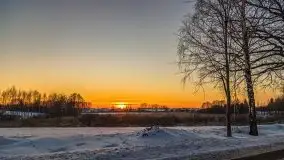 Zachód słońca nad jeziorem Siercze, luty 2021  - zdjęcie 48