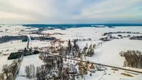 Śluza w Leśniewie Górnym w zimowej szacie, luty 2021 - zdjęcie 12